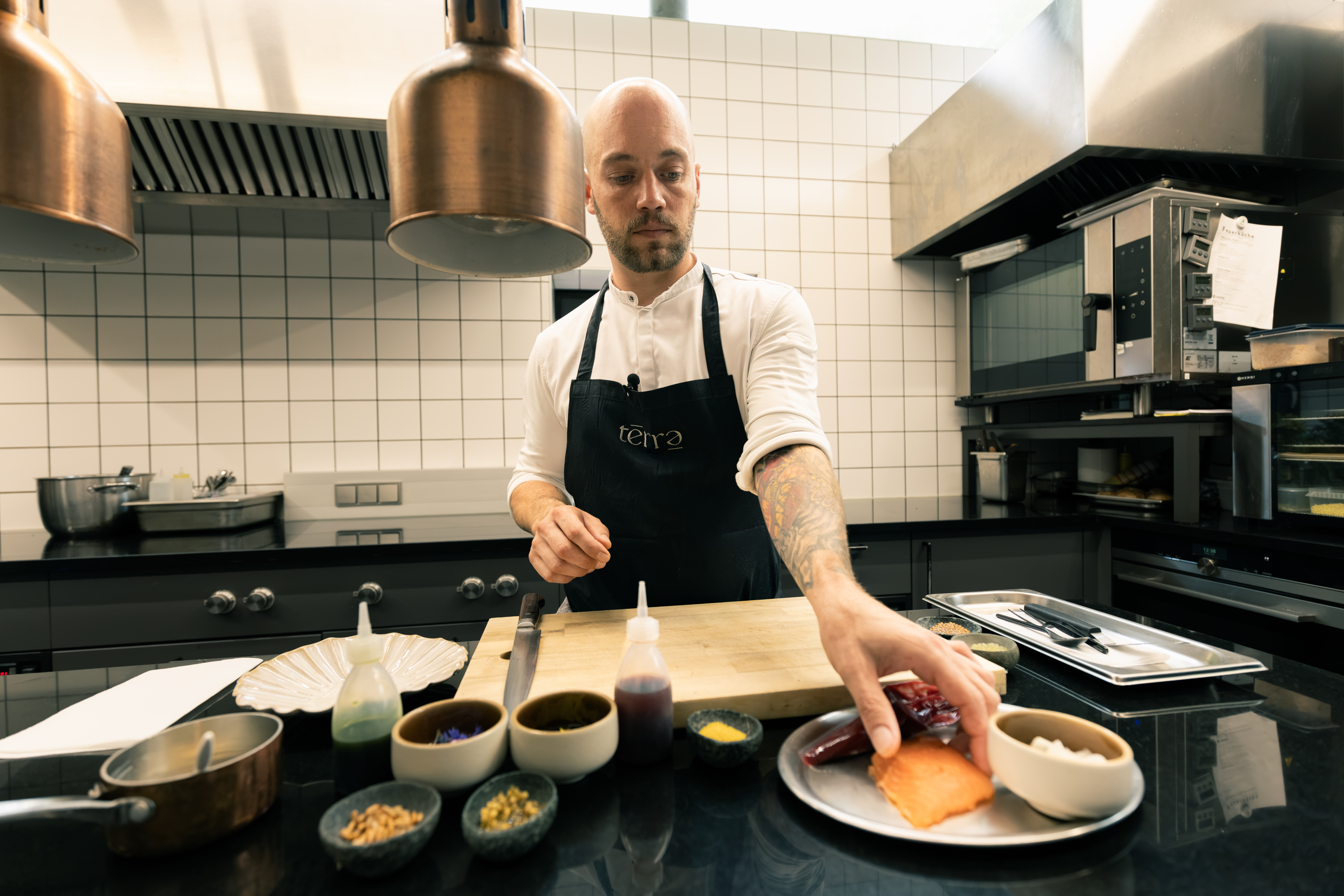 Black ink production johann schmuck restaurant terra fine dining photography